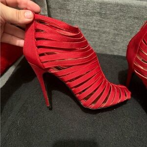 Elegant Red Stiletto Heels